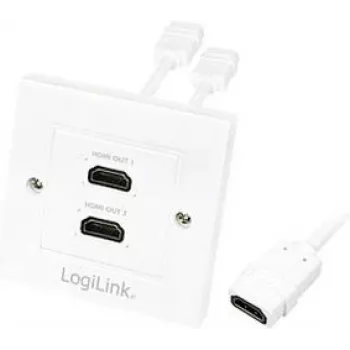 Cavo HDMI LogiLink AH0015, Type-A, connettore femmina su connettore femmina, bianco