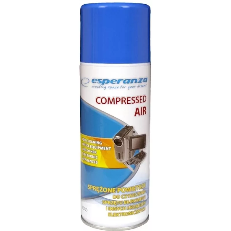 Spray ad aria compressa ESPERANZA ES103 400 ml, blu/bianco, non lascia graffi