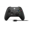 Microsoft Xbox Wireless Controller + cavo USB-C nero gamepad analogico / digitale PC, Xbox One, Xbox One S, Xbox One X, Xbox Series S, Xbox Series X