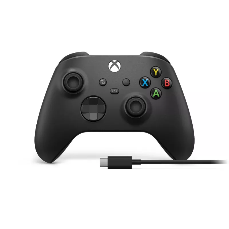 Microsoft Xbox Wireless Controller + cavo USB-C nero gamepad analogico / digitale PC, Xbox One, Xbox One S, Xbox One X, Xbox Series S, Xbox Series X