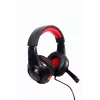 Headset gaming con filo GEMBIRD GHS-U-5.1-01 — over-ear, supporto 5.1, 20–20.000 Hz, cavo 2 m, rosso/nero