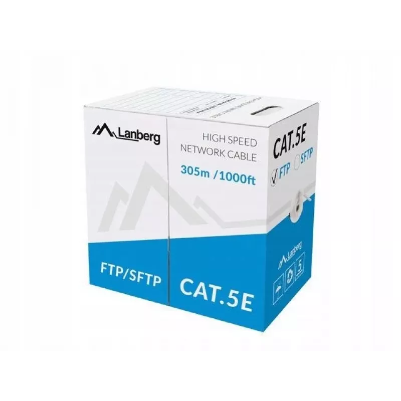 Cavo di rete Lanberg LCF5-10CC-0305-S grigio 305 m Cat5 F/UTP (FTP)