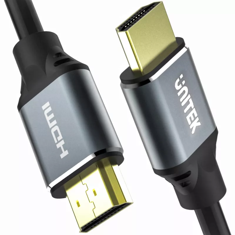Unitek C137W cavo HDMI 2.1, 1,5 m, 48 Gbps, 8K@60Hz, 4K@120Hz, eARC, connettori dorati, nero