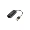 Adattatore di rete Lanberg NC-0100-01 da USB 2.0 a RJ45 100 Mbit, cavo da 0,15 m