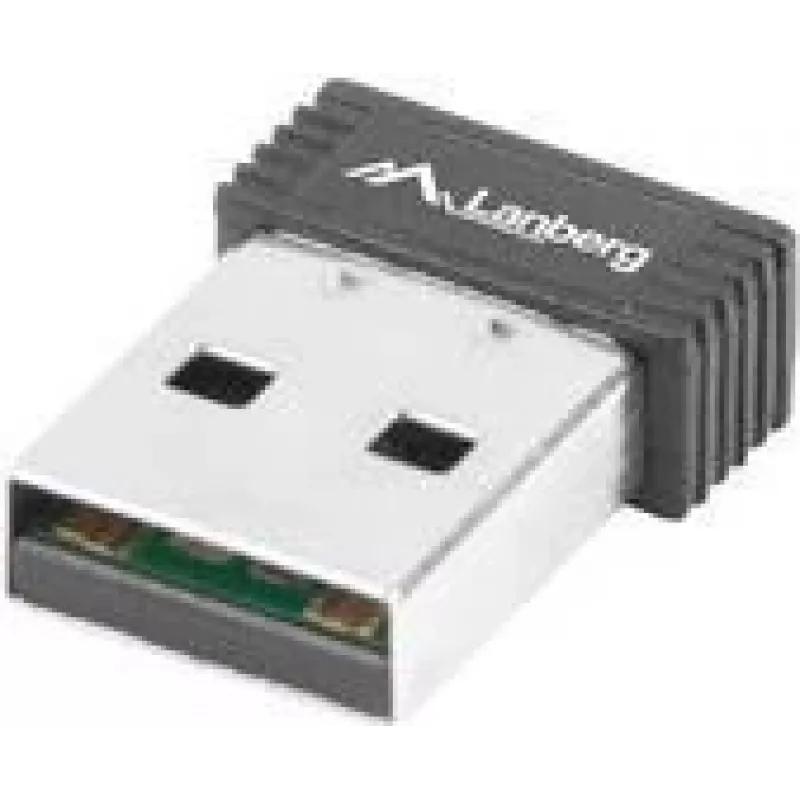 Lanberg NC-0150-WI adattatore WiFi USB Nano N150, 150 Mbit/s, 1 antenna interna, nero