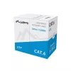 Lanberg LCU6-10CC-0305-S cavo di rete Cat6 U/UTP, 305 m, rigido, CCA, 1 Gb/s, grigio