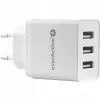 Everactive CARICABATTERIE TELEFONO 3X USB 3, 4A BIANCO
