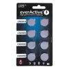 Set da 8 batterie al litio everActive 4 x CR2032, 2 x CR2025, 2 x CR2016