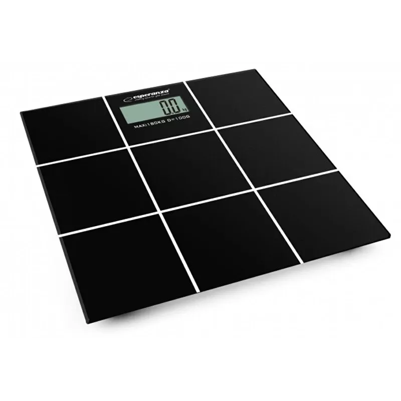 Bilancia pesapersone Esperanza EBS004 - elettronica, 180 kg, vetro nero