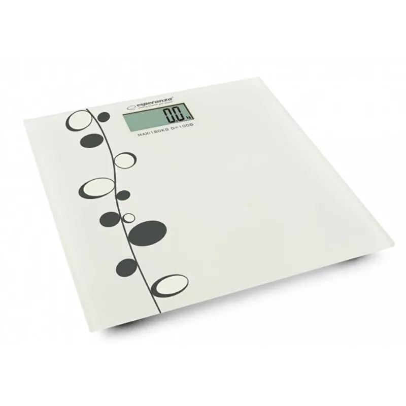 Bilancia pesapersone Esperanza Zumba EBS005 - elettronica, 180 kg, vetro bianco