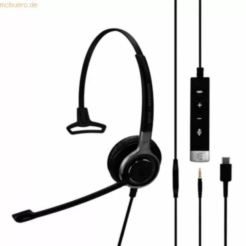 EPOS Sennheiser Headset Impact SC 635 USB-C 3,5mm USBC 3,5mm mono nero argento (1000669)