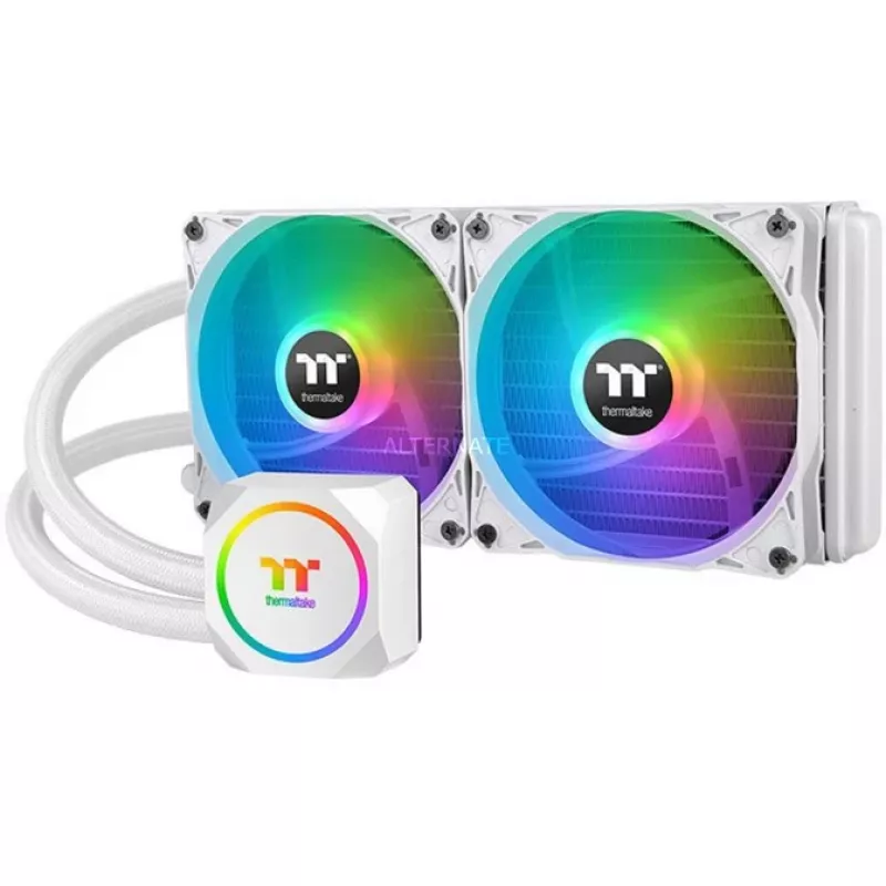 Dissipatore a liquido all-in-one per processore Thermaltake TH240 ARGB Sync Snow Edition