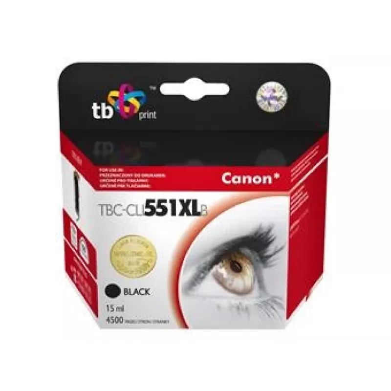 Cartuccia d'inchiostro TB compatibile per Canon CLI-551XL BK nero