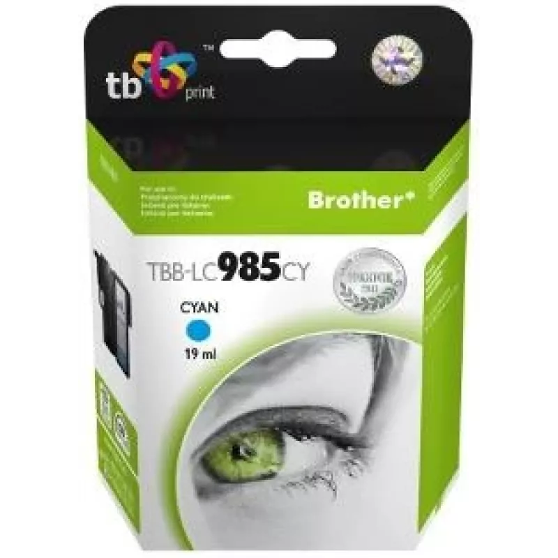 Cartuccia d'inchiostro TB compatibile S Brother LC 985 CY 100% N