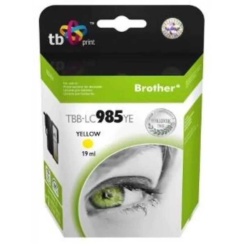 Cartuccia d'inchiostro TB compatibile S Brother LC 985 YE 100% N