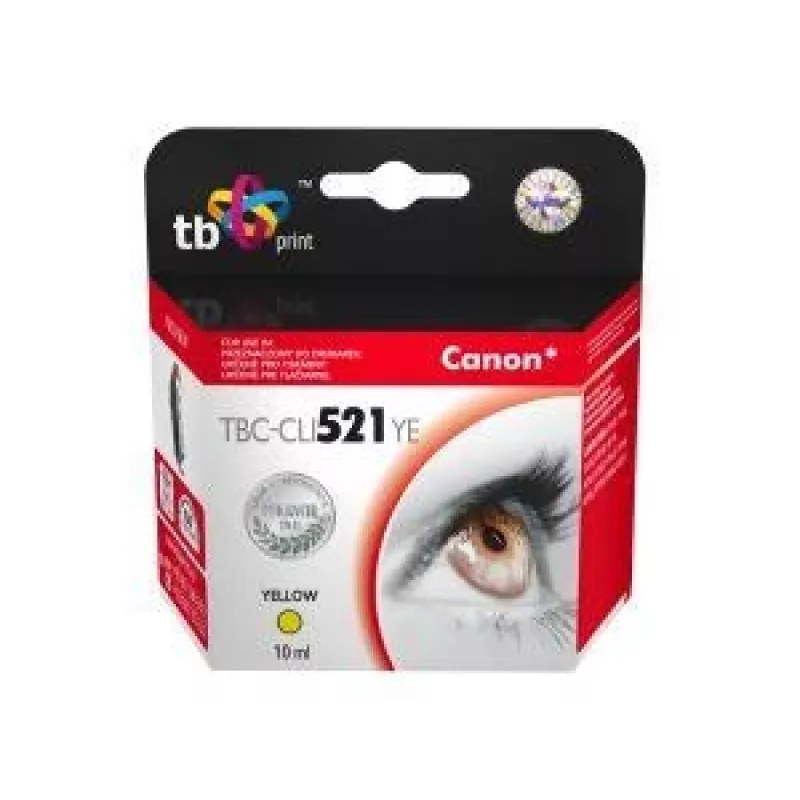 Cartuccia d'inchiostro TB compatibile con Canon CLI-521Y 100% nuovo