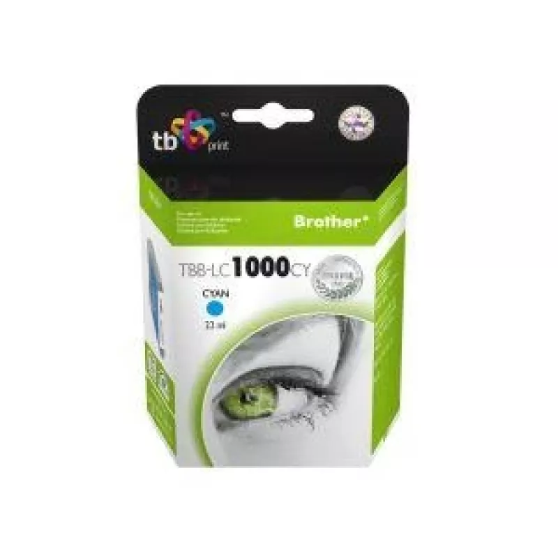Inchiostro TBB-LC1000CY (Brother LC1000CY) ciano 100% nuovo