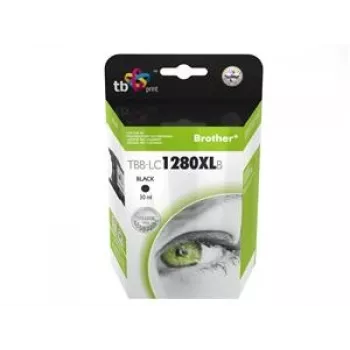 Cartuccia d'inchiostro TB compatibile con Brother LC 1280XLBK 100% nuova