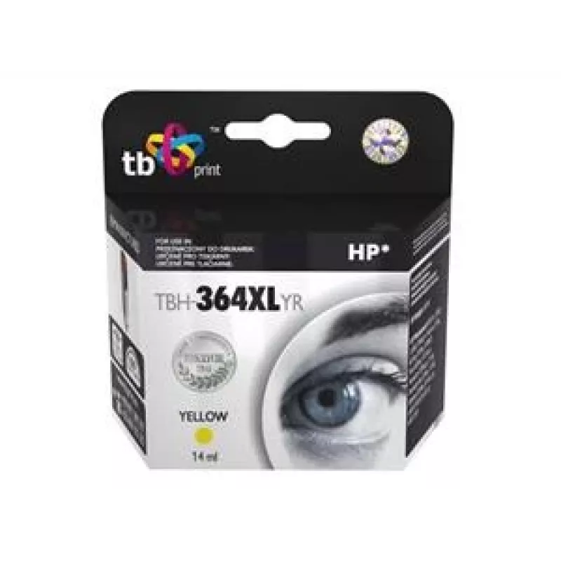 Cartuccia d'inchiostro TB compatibile per HP CB325EE (n. 364), TBH-364XLYR, gialla