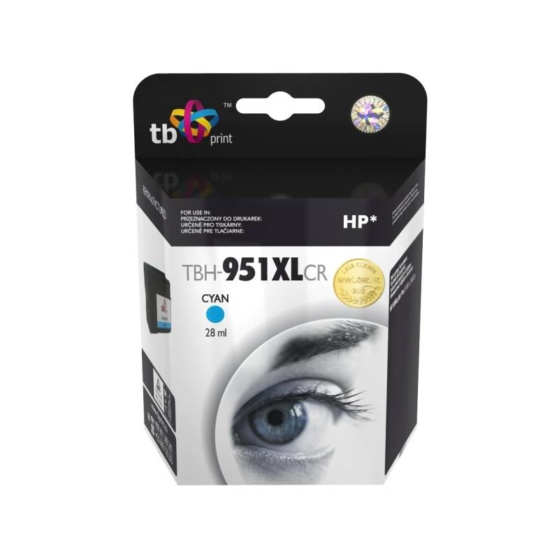 Inchiostro per HP OJ Pro 8100 ciano rigenerato TBH-951XLCR