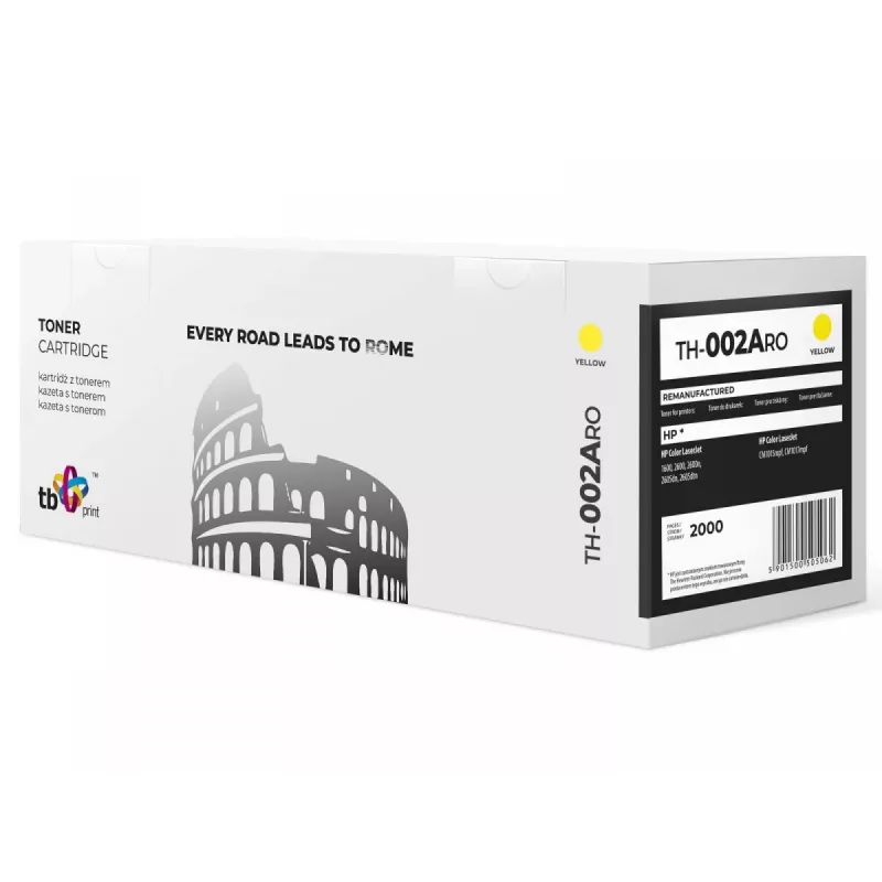 Toner TH-002ARO (HP Q6002A) giallo rigenerato nuovo OPC