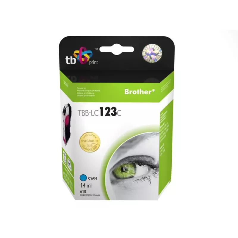 Cartuccia d'inchiostro compatibile con Brother LC125XLC 100% nuova