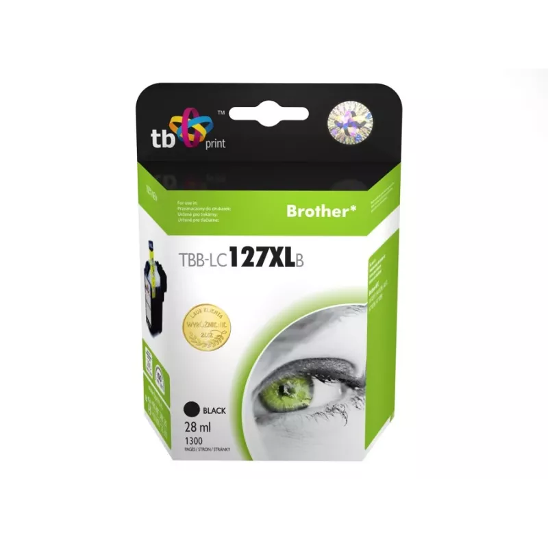 Cartuccia d'inchiostro compatibile con Brother LC127XLB 100% nuova