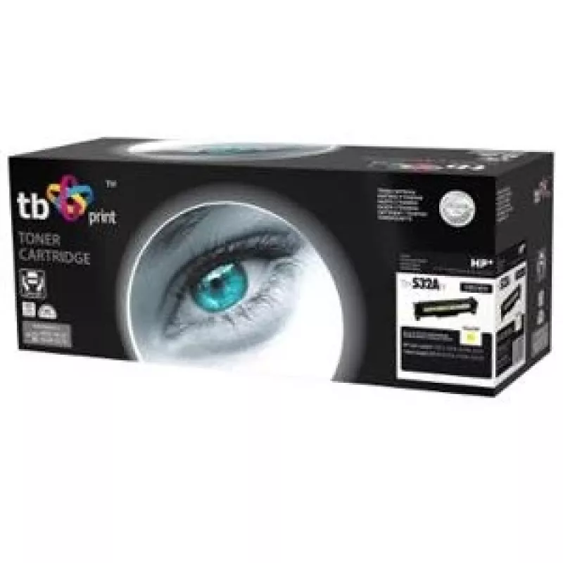 Toner TB compatibile con HP CC532A, 100% nuovo, giallo