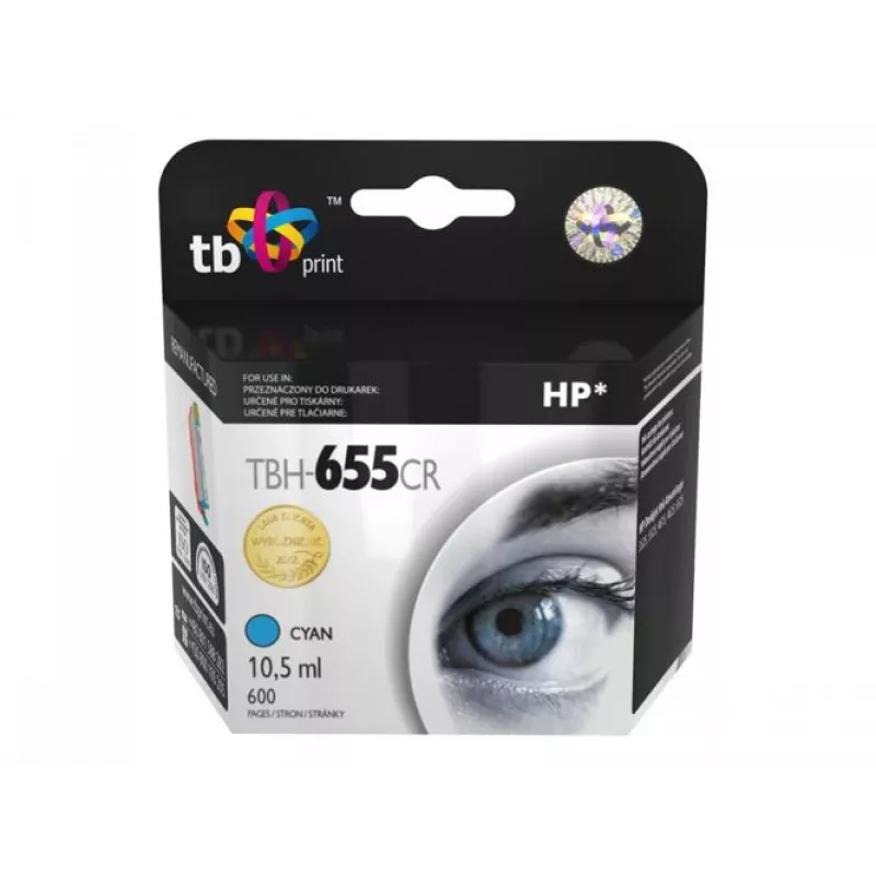 Cartuccia d'inchiostro TB compatibile con HP 655, ciano, ref.