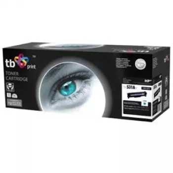 Toner TB compatibile con HP CC531A, 100% nuovo, ciano