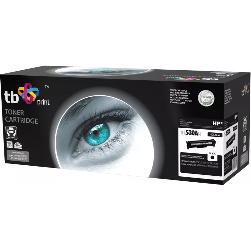Toner TB compatibile con HP CC530A, 100% nuovo, nero