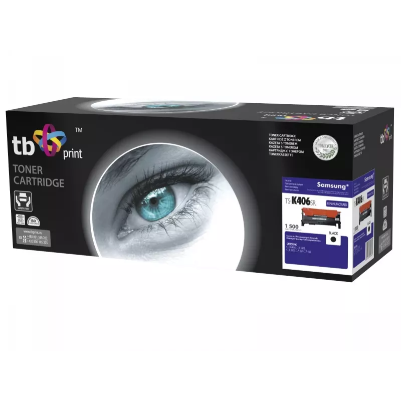 Toner TB compatibile con Samsung CLT-K406S, nero, 1500, rem.
