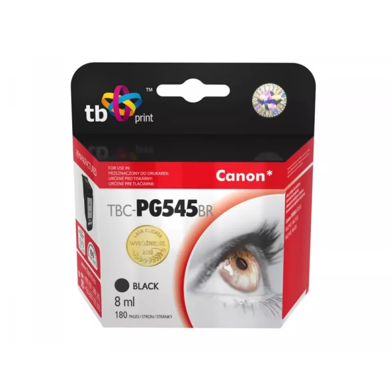 Inchiostro per Canon PIXMA iP2850/MG2950/2550/2450/MX495 TBC-PG545B BK ref.