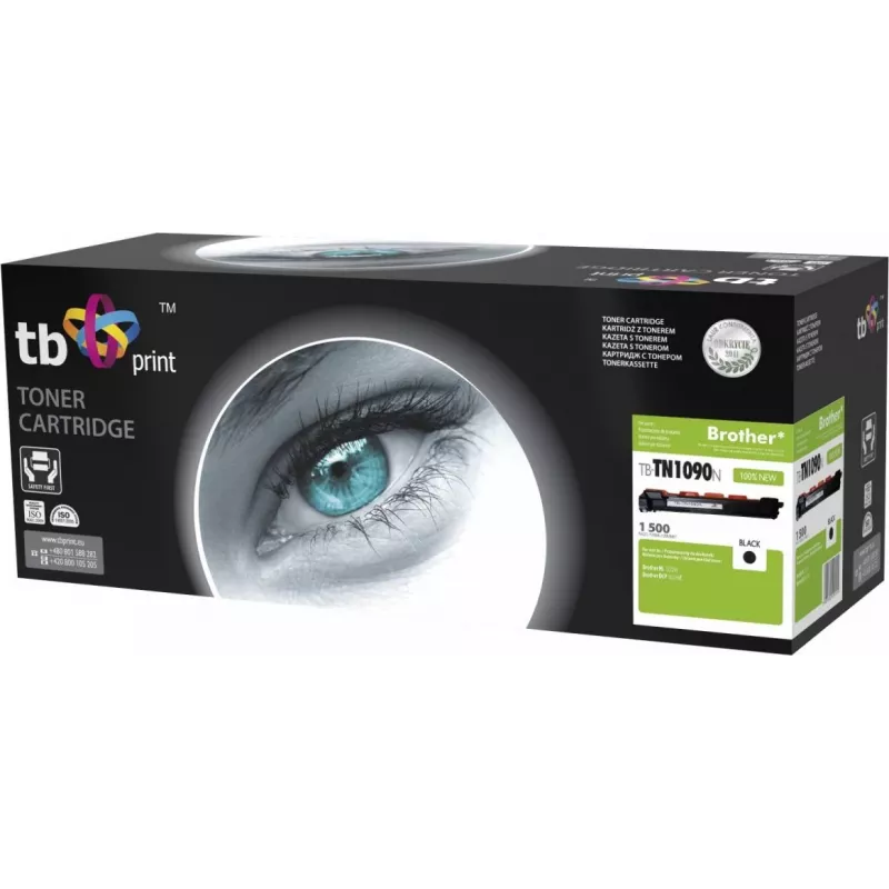 Toner TB compatibile con Brother TN1090N, BK, nuovo