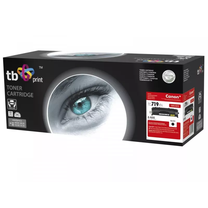 Toner TB compatibile con Canon CRG-719HBK, nero, 6400, nuovo