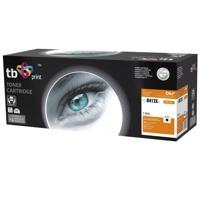 Toner TB compatibile per OKI B412/B432, nero, nuovo 412XN