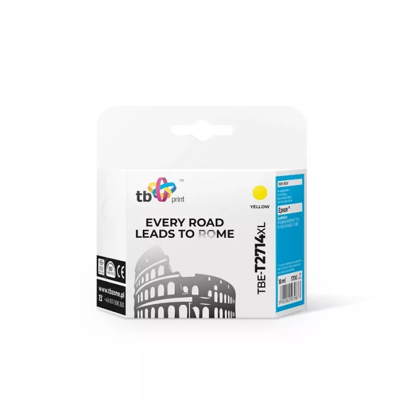 Cartuccia d'inchiostro TB compatibile con Epson WF-3620 TBE XL, nuova, giallo
