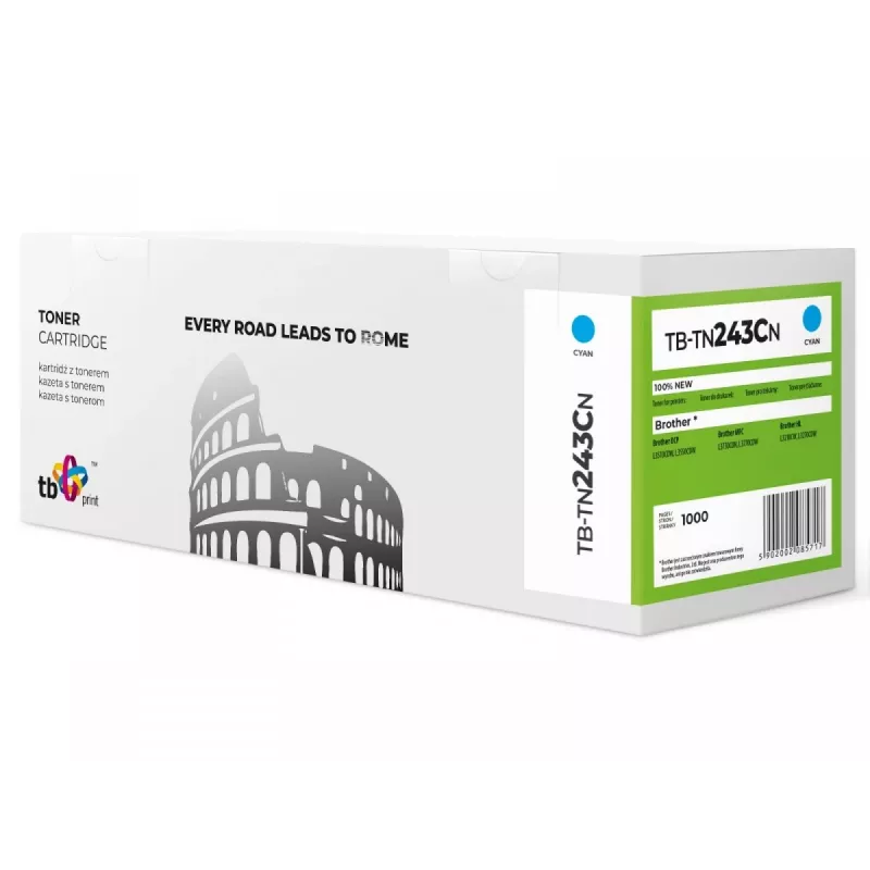 Toner TB compatibile con Brother TN243C, TB-TN243CN CY 100% nuovo