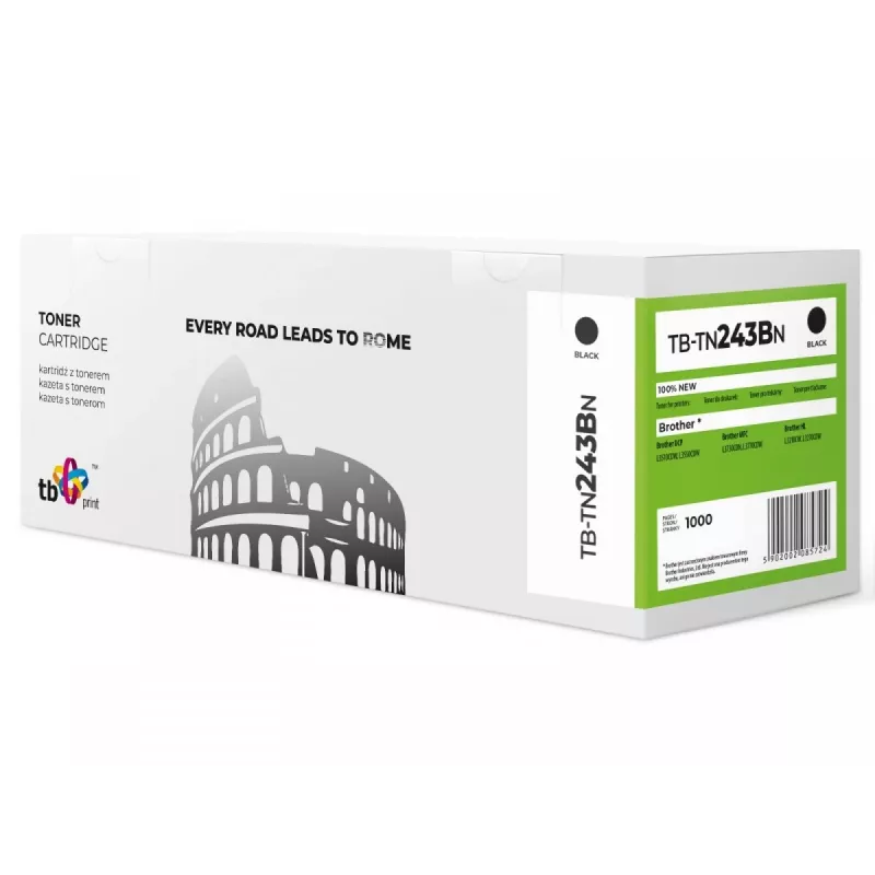 Toner TB compatibile con Brother TN243B, TB-TN243BN BK 100% nuovo
