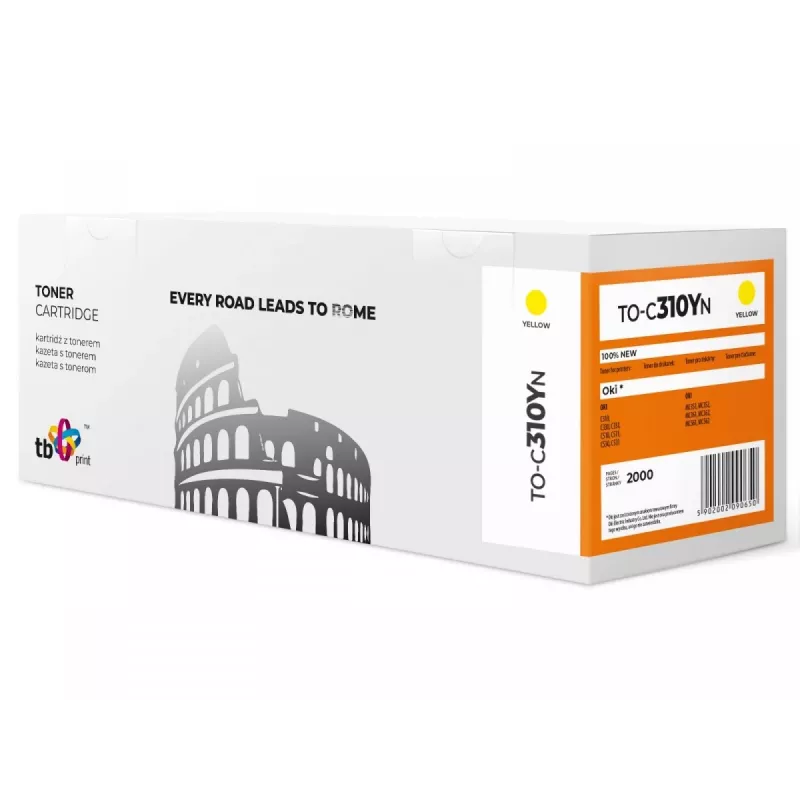 Cartuccia toner per OKI C310 TO-C310YN giallo 100% nuovo