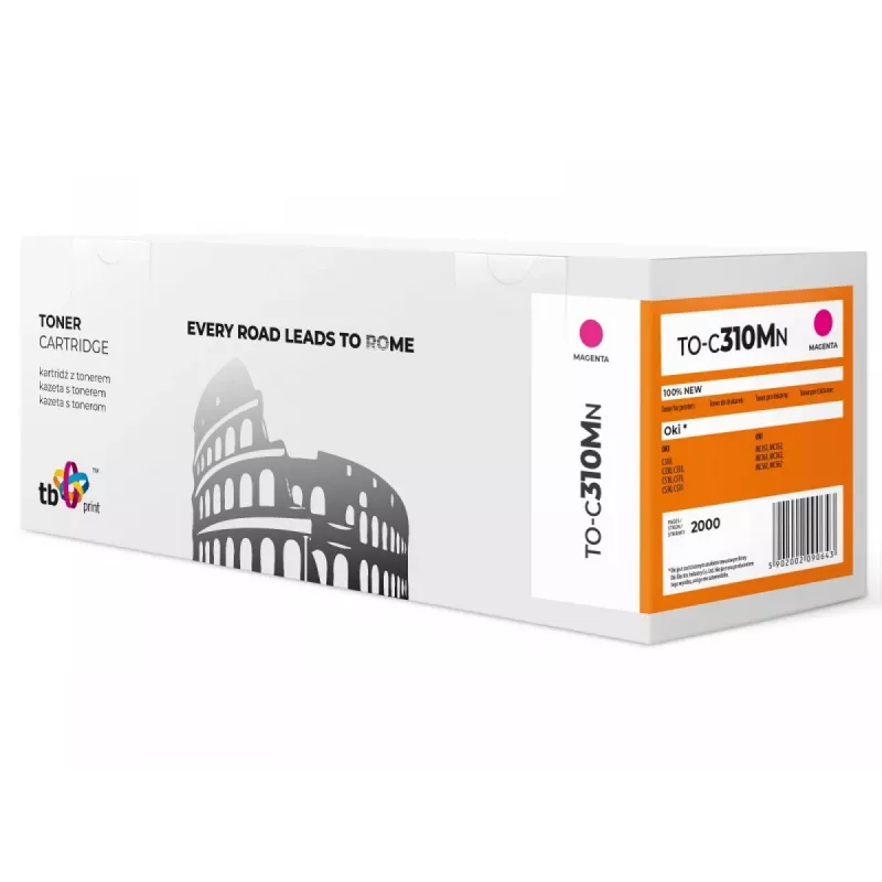 Cartuccia toner per OKI C310 TO-C310MN magenta 100% nuovo