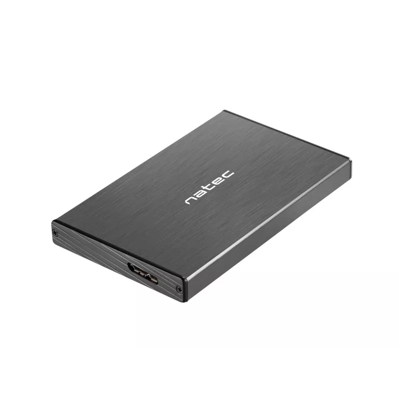 NATEC RHINO GO case USB 3.0 per HDD/SSD SATA 2,5'', nero alluminio