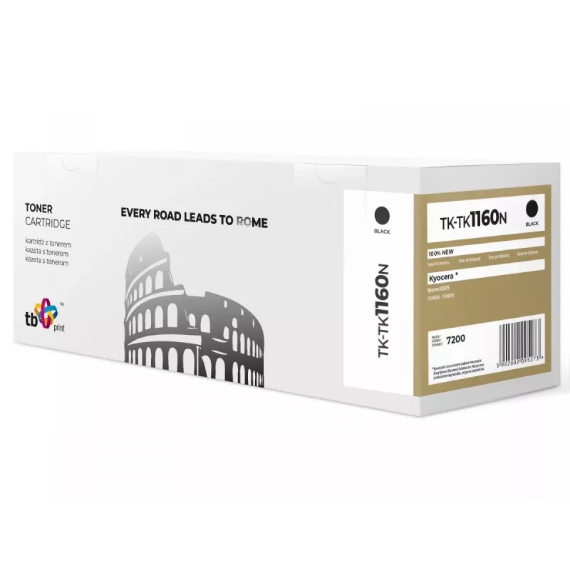 Toner per Kyocera TK-1160 nero TK-TK1160N 100% nuovo