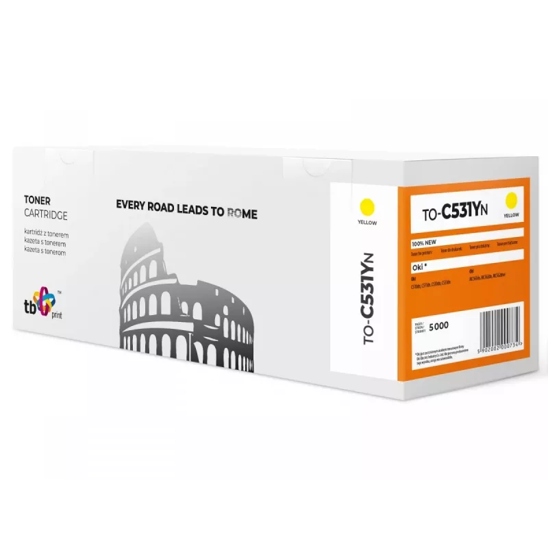 Cartuccia toner TB compatibile con C531 TO-C531YN YE 100% nuovo