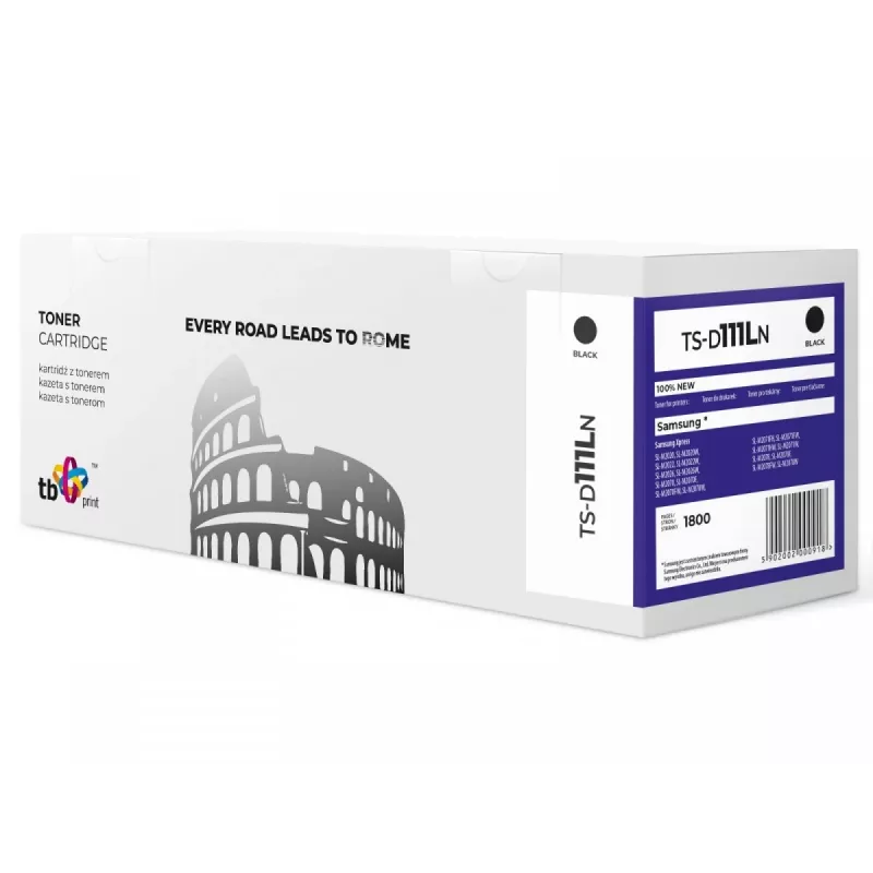 Cartuccia toner TB compatibile con Samsung MLT-D111L TS-D111LN 100% nuova