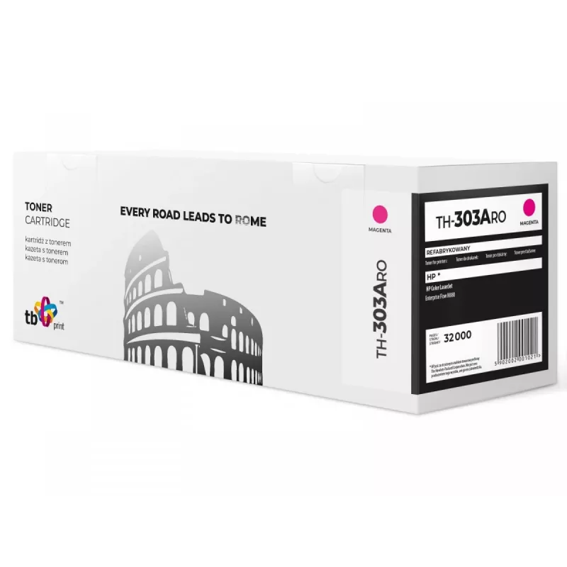 Cartuccia toner TB compatibile con HP M880 CF303A, magenta, rigenerata