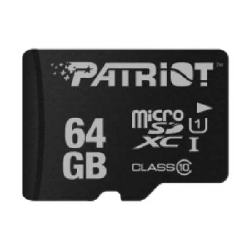 Scheda di memoria PATRIOT MicroSDXC 64GB UHS‑I Class 10 U1 80MB/s (PSF64GMDC10)