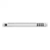 Switch di rete gestito L2 UBIQUITI USW-Aggregation — 8 slot SFP+, supporto 10G, senza ventola, rack 1U, argento