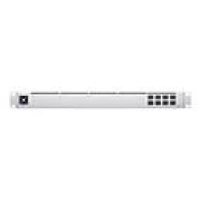Switch di rete gestito L2 UBIQUITI USW-Aggregation — 8 slot SFP+, supporto 10G, senza ventola, rack 1U, argento