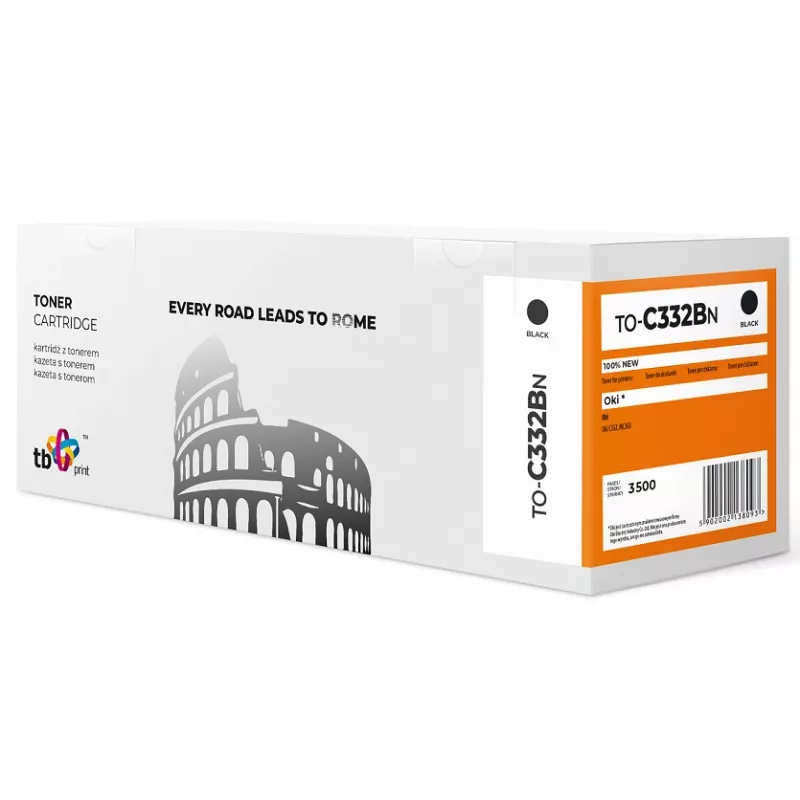 Toner OKI C332 TO-C332BN BK 100% nuovo 2000 pagine nero